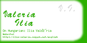 valeria ilia business card